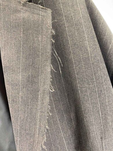 商品画像：テーラードジャケット/FREE/ポリエステル/BRW/ストライプ/NKN56759FL 6