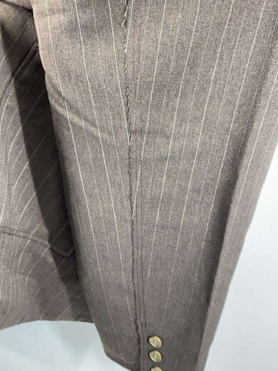 商品画像：テーラードジャケット/FREE/ポリエステル/BRW/ストライプ/NKN56759FL 7