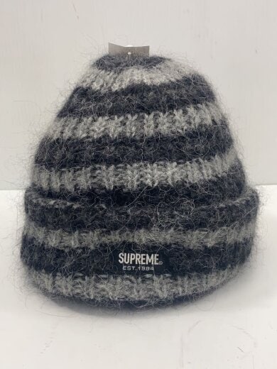 商品画像：ニットキャップ/--/アルパカ/GRY/ボーダー/メンズ/23AW/Loose Stripe Beanie// 7