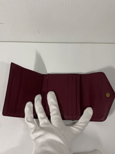 商品画像：ウィン スモール ウォレット/3つ折り財布/レザー/BRW/ホースプリント/レディース// 4