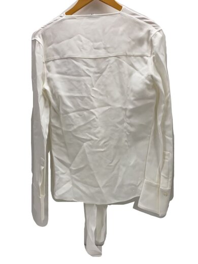 商品画像：Sash Collar Shirt/長袖ブラウス/38/レーヨン/WHT/無地/13 C797 C// 2