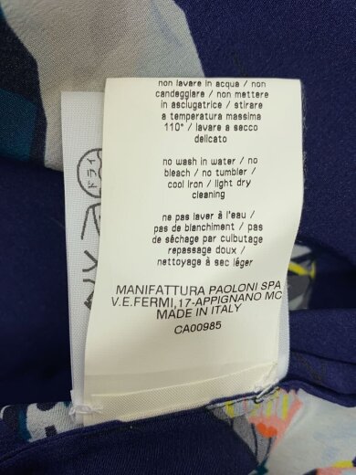 商品画像：シャツワンピース/40/シルク/NVY/1842MDA184// 5