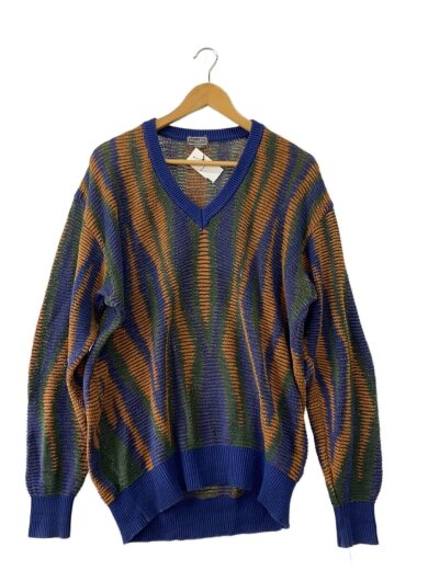 商品画像：ニット・セーター(薄手)/L/コットン/NVY 1