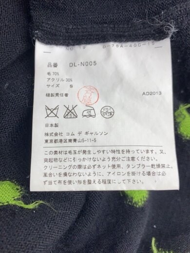 商品画像：ニット・セーター(薄手)/S/ウール/BLK/DL-N005 4