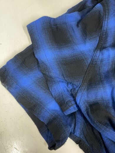 商品画像：RAYON TWILL OMBRE CHECK S/SL SHIRTS/M/レーヨン/マルチカラー/オンブレCK 6