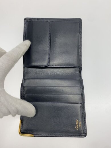 商品画像：2つ折り財布/レザー/NVY/メンズ// 4