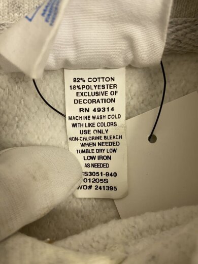 商品画像：パーカー/S/コットン/GRY/CS3051-940 4