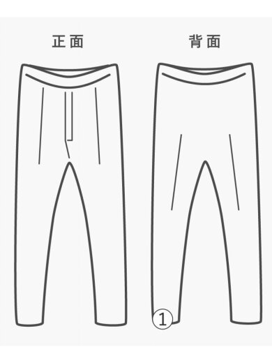 商品画像：ボトム/--/コットン/BLK/無地/A00465- 7