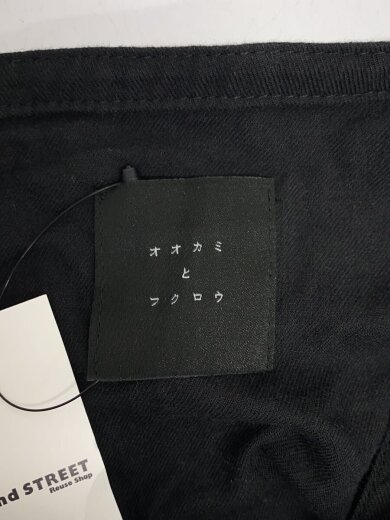 商品画像：長袖ブラウス/--/コットン/BLK/無地/portom19121 3