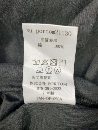 商品画像：ノースリーブワンピース/--/コットン/BLK/無地/portom21130 4