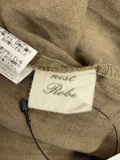 商品画像：長袖ワンピース/--/ヘンプ/KHK/無地/01143-1179 3