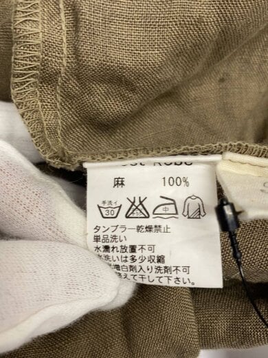 商品画像：長袖ワンピース/--/ヘンプ/KHK/無地/01143-1179 4