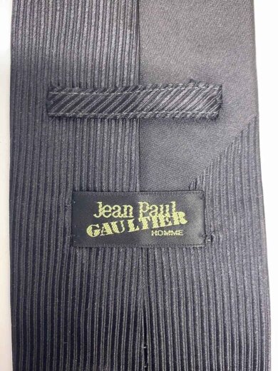 商品画像：ネクタイ/シルク/BLK/無地/メンズ 2