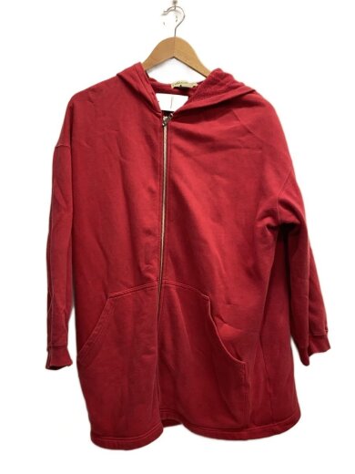 商品画像：ジップパーカー/S/コットン/RED/00183 1