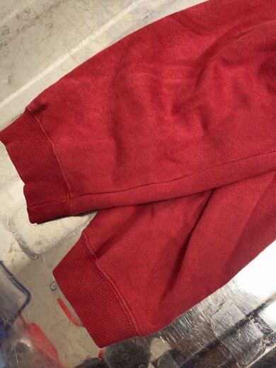 商品画像：ジップパーカー/S/コットン/RED/00183 5