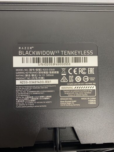 商品画像：キーボード RZ03-03490100-R3M1// 2
