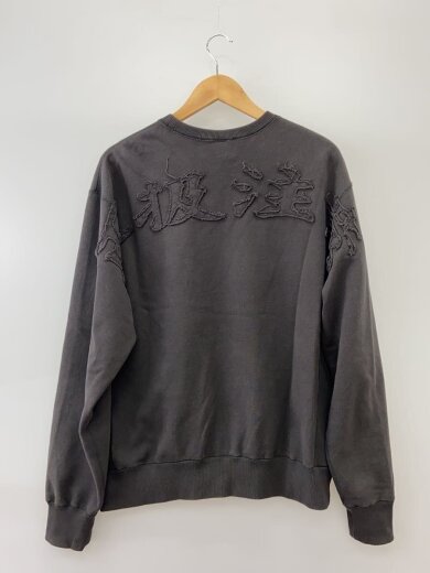 商品画像：HWC EMBROIDERED PIGMENT DYED CREW SWEAT/スウェット/L/コットン/GRY 2