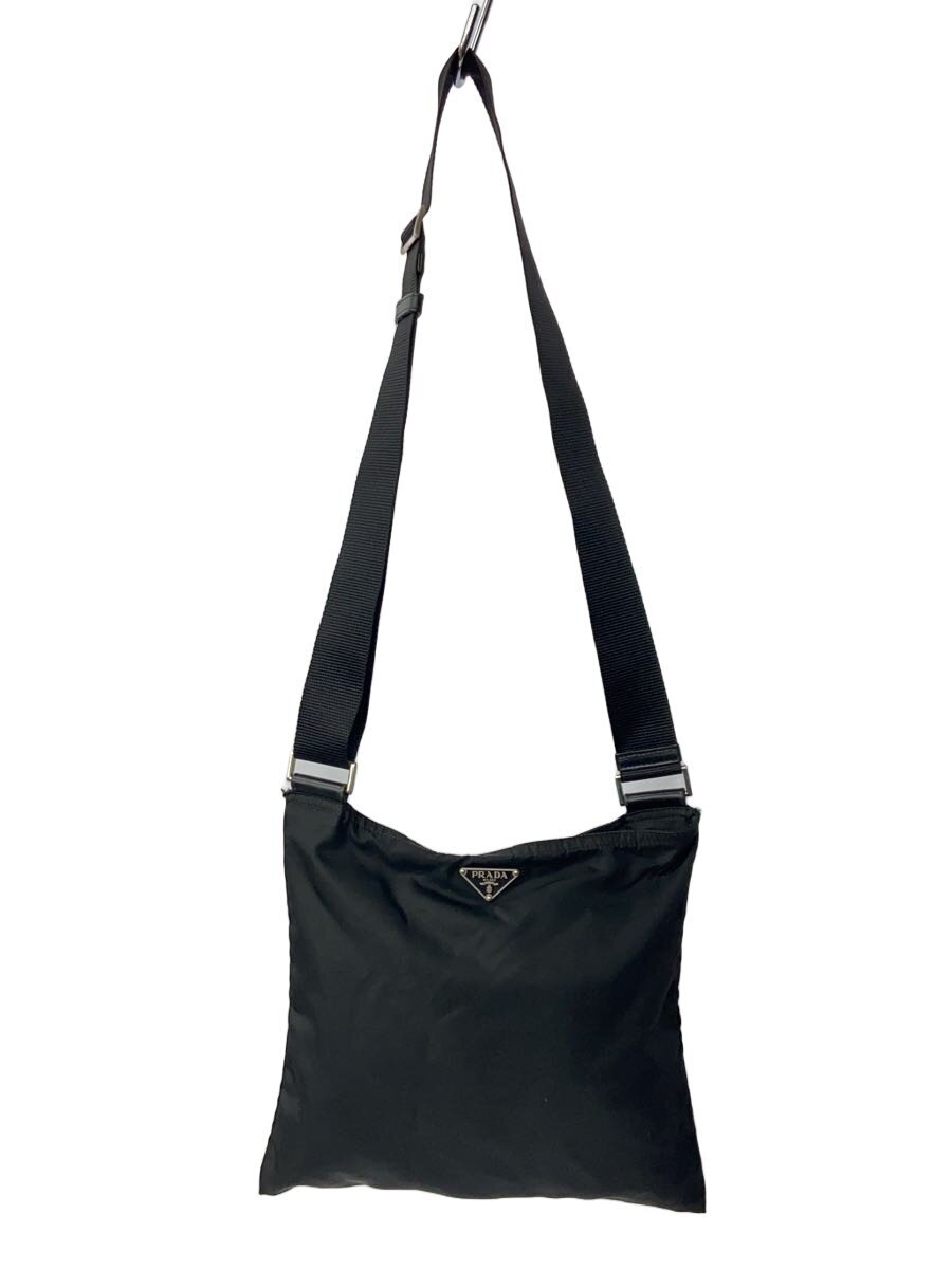 PRADA / ショルダーバッグ/ナイロン/BLK
