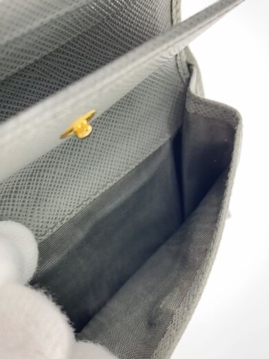 商品画像：2ツ折サイフ/牛革/GRY/レディース 5