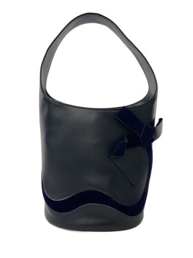 商品画像：ハンドバッグ/フェイクレザー/BLK 1