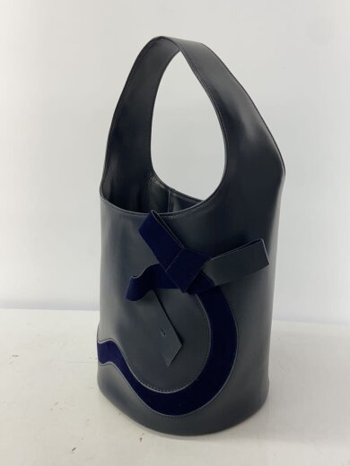 商品画像：ハンドバッグ/フェイクレザー/BLK 2