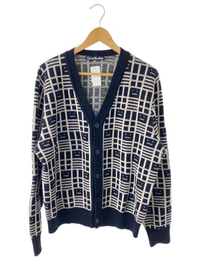 商品画像：カーディガン(厚手)/L/ウール/総柄/FA-UX-KNIT000068 1