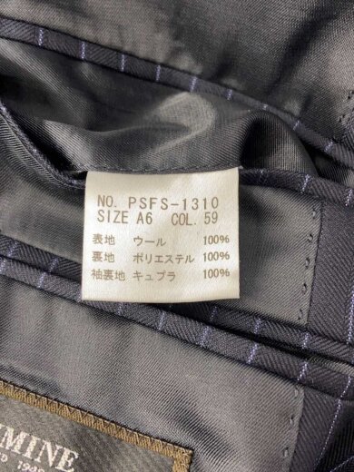 商品画像：スーツ/A6/ウール/NVY/ストライプ/PSFS-1310 4