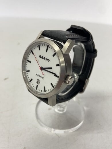 商品画像：BERNY/自動巻腕時計/アナログ/レザー/BLK/BLK 2