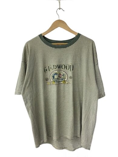 商品画像：Tシャツ/XL/コットン/GRN/ボーダー// 1