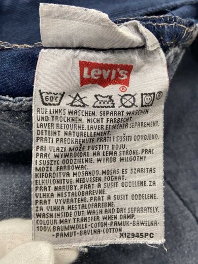 商品画像：ユーロリーバイス/ボタン裏299/ストレートパンツ/32/コットン/NVY/無地 5