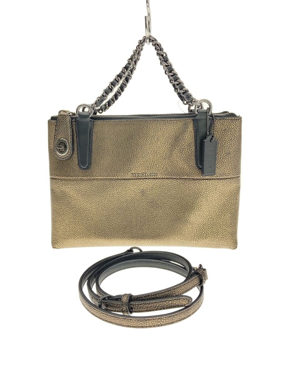 COACH / ショルダーバッグ/--/GLD/2WAY