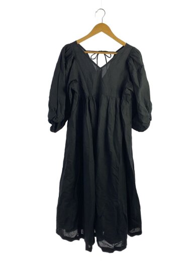 商品画像：長袖ワンピース/one/コットン/BLK/無地/1814252400034 1