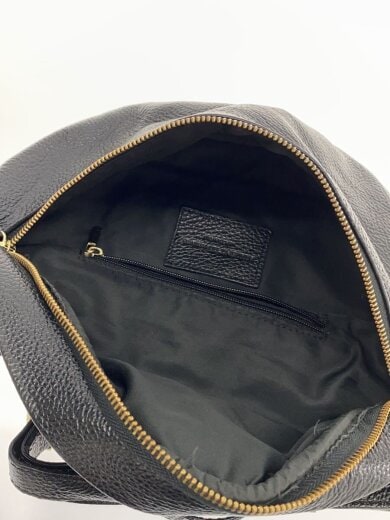 商品画像：ウエストバッグ/レザー/BLK/無地 6