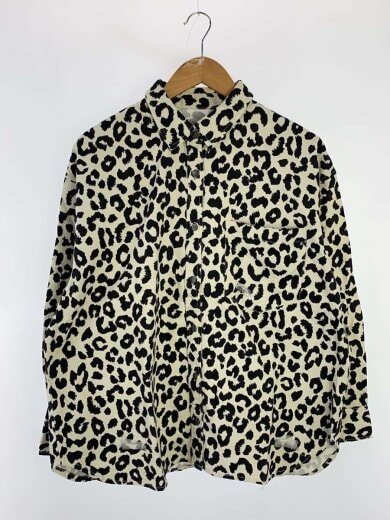 商品画像：長袖シャツ/FREE/コットン/WHT/アニマル/595523 1