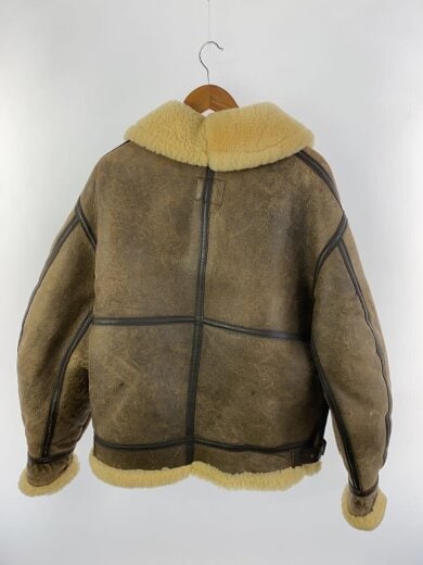 商品画像：レザージャケット・ブルゾン/40/羊革/BRW/無地/33H5595/B-3/MADE IN USA 2