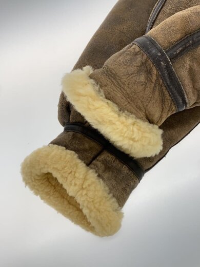 商品画像：レザージャケット・ブルゾン/40/羊革/BRW/無地/33H5595/B-3/MADE IN USA 4