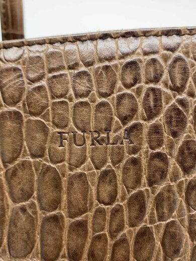 商品画像：クロコ型押し/トートバッグ/レザー/BRW 5