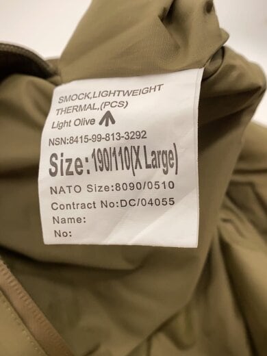 商品画像：イギリス軍/PCSサーマルスモック/ジャケット/XL/ナイロン/KHK/無地 3