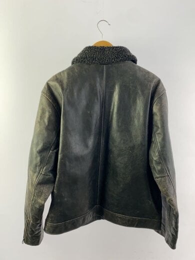 商品画像：レフェード加工/状態考慮/ザージャケット・ブルゾン/L/牛革/BLK 2