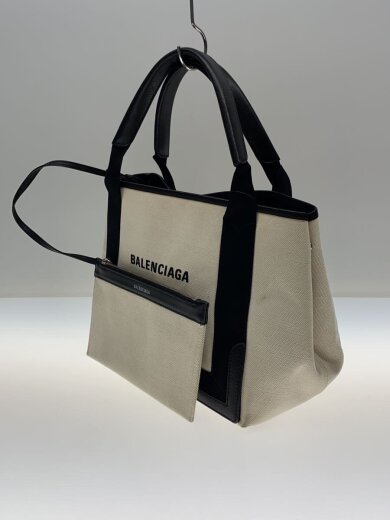 画像：BALENCIAGAカバスS/トートバッグ/キャンバス/WHT/339933・1081・W・002123//2