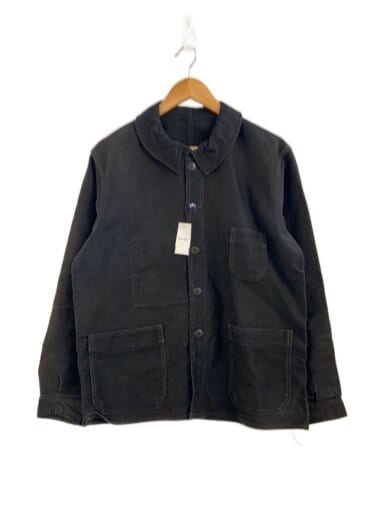 商品画像：40s/VT/Super Durable/ブラックモールスキンジャケット/コットン/BLK/ボタン交換有// 1