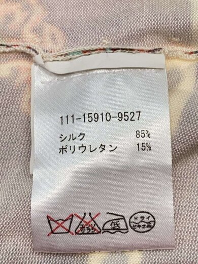 商品画像：半袖ニット/カットソー/44/シルク/RED/総柄 4