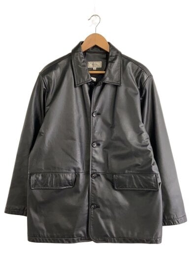 商品画像：leather Silk fashion/コート/--/レザー/BLK/無地// 1