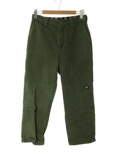 画像：X-LARGE101221031017/DICKIES/WORKPANTS/ダブルニー/ワークパンツ/31/コットン/グリーン1