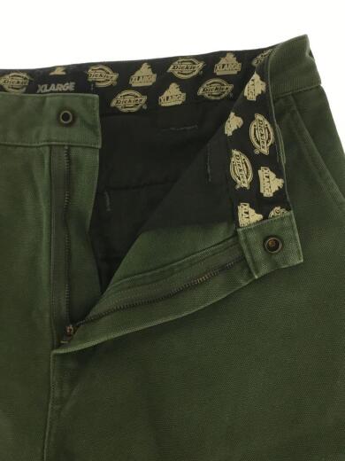 画像：X-LARGE101221031017/DICKIES/WORKPANTS/ダブルニー/ワークパンツ/31/コットン/グリーン4