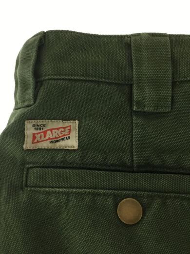 画像：X-LARGE101221031017/DICKIES/WORKPANTS/ダブルニー/ワークパンツ/31/コットン/グリーン6