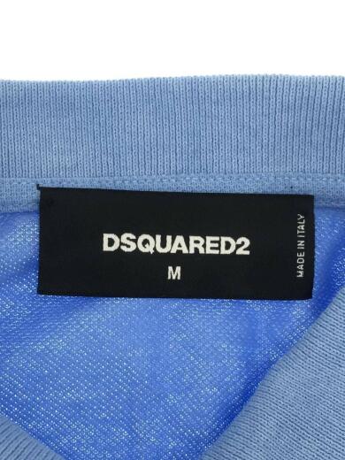 画像：DSQUARED2ポロシャツ/M/コットン/BLU/S74GD0188/ブルー/刺繍3