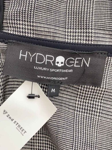 画像：HYDROGENジップパーカー/M/ウール/GRY/グレンCK3