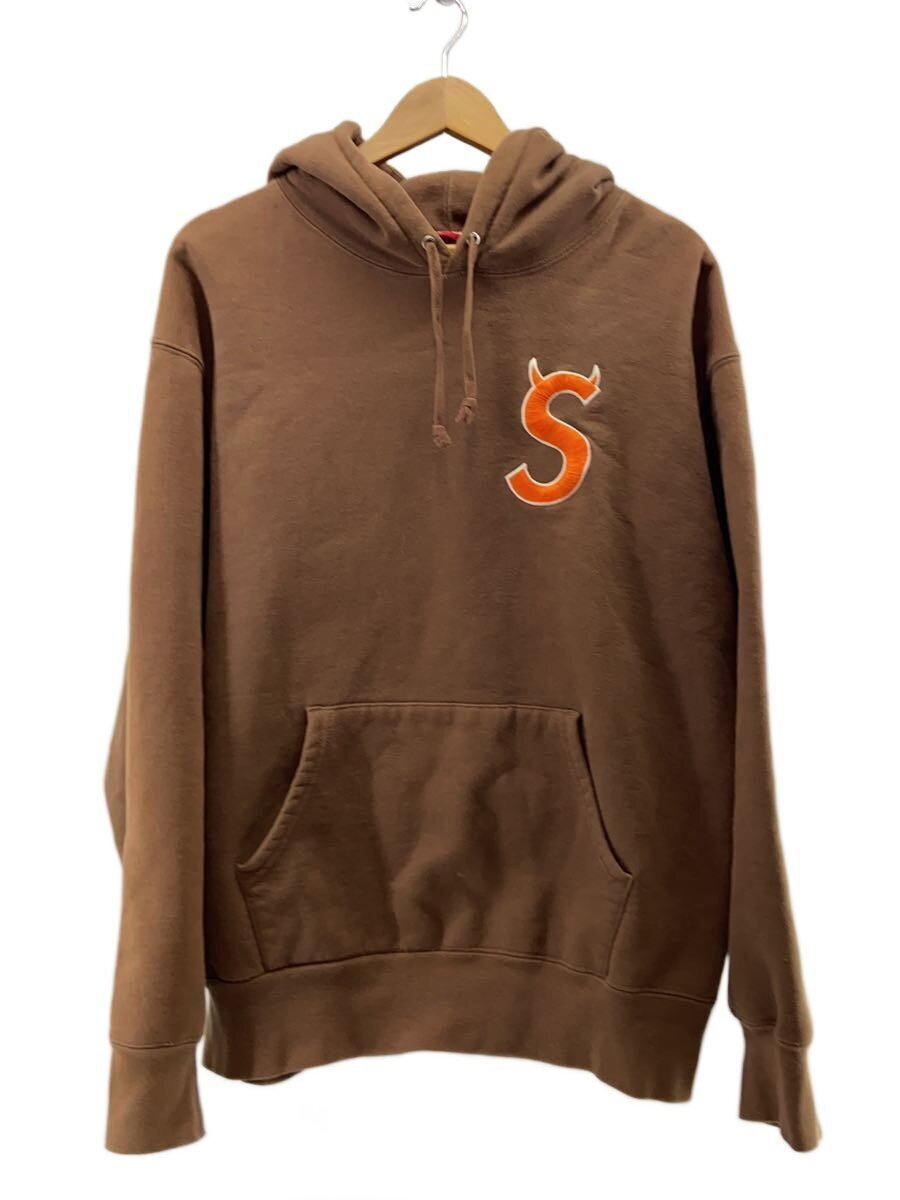 Supreme / パーカー/L/コットン/BRW/22AW/S LOGO Hooded Sweatshirt