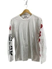 長袖Tシャツ/L/コットン/WHT/AX-T262